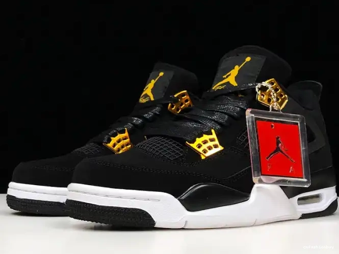 Jordan 308497-032 Gold-White Royalty 4 Air Metallic Black 0525
